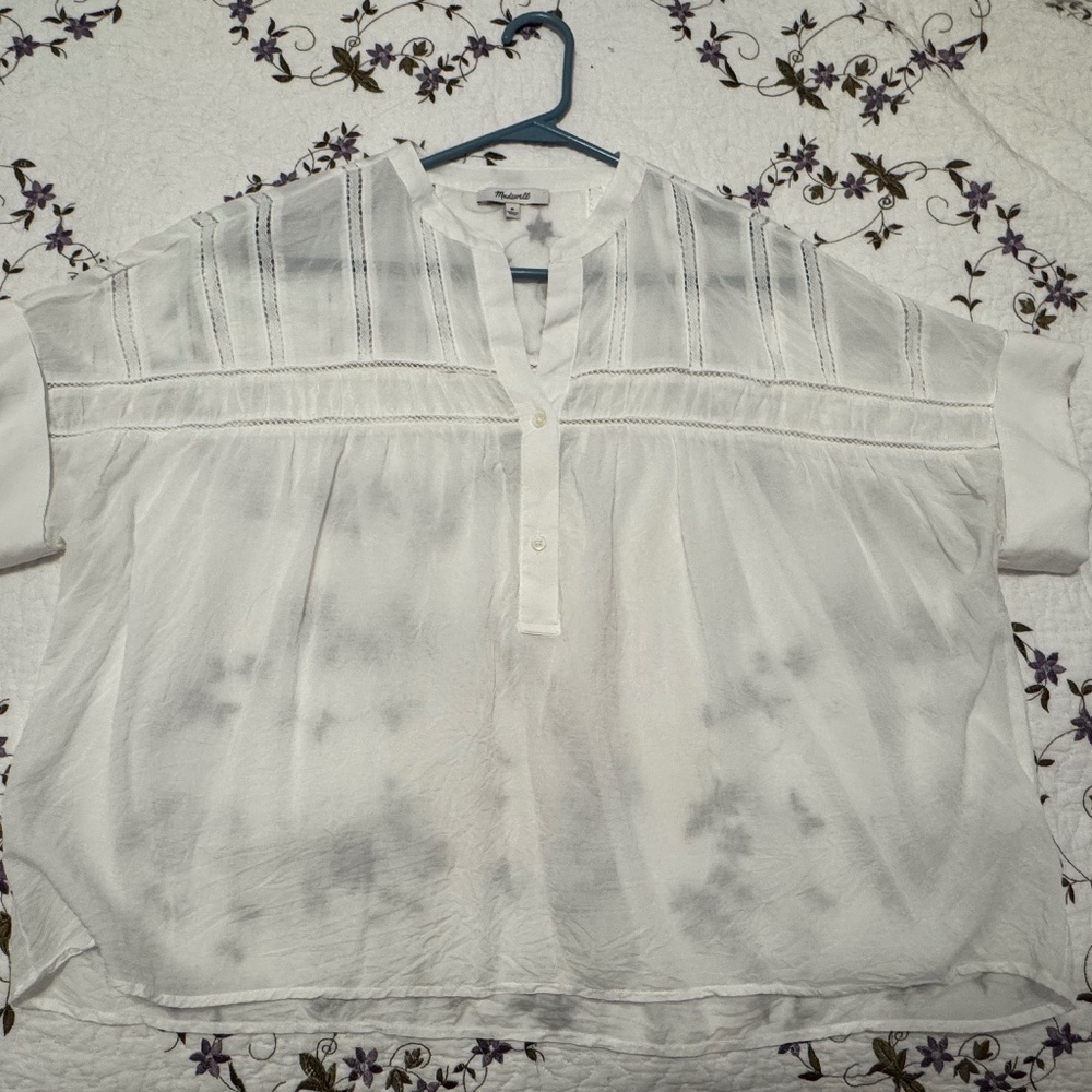 Madewell Sheer Over Top NOWT Size Med